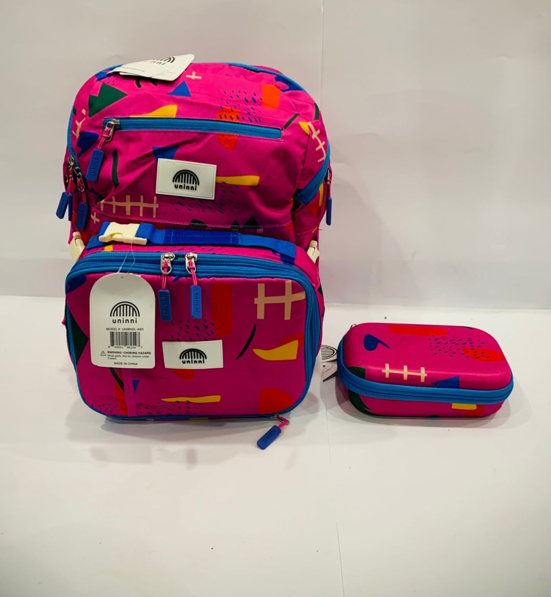 Red School Bag with Pouch