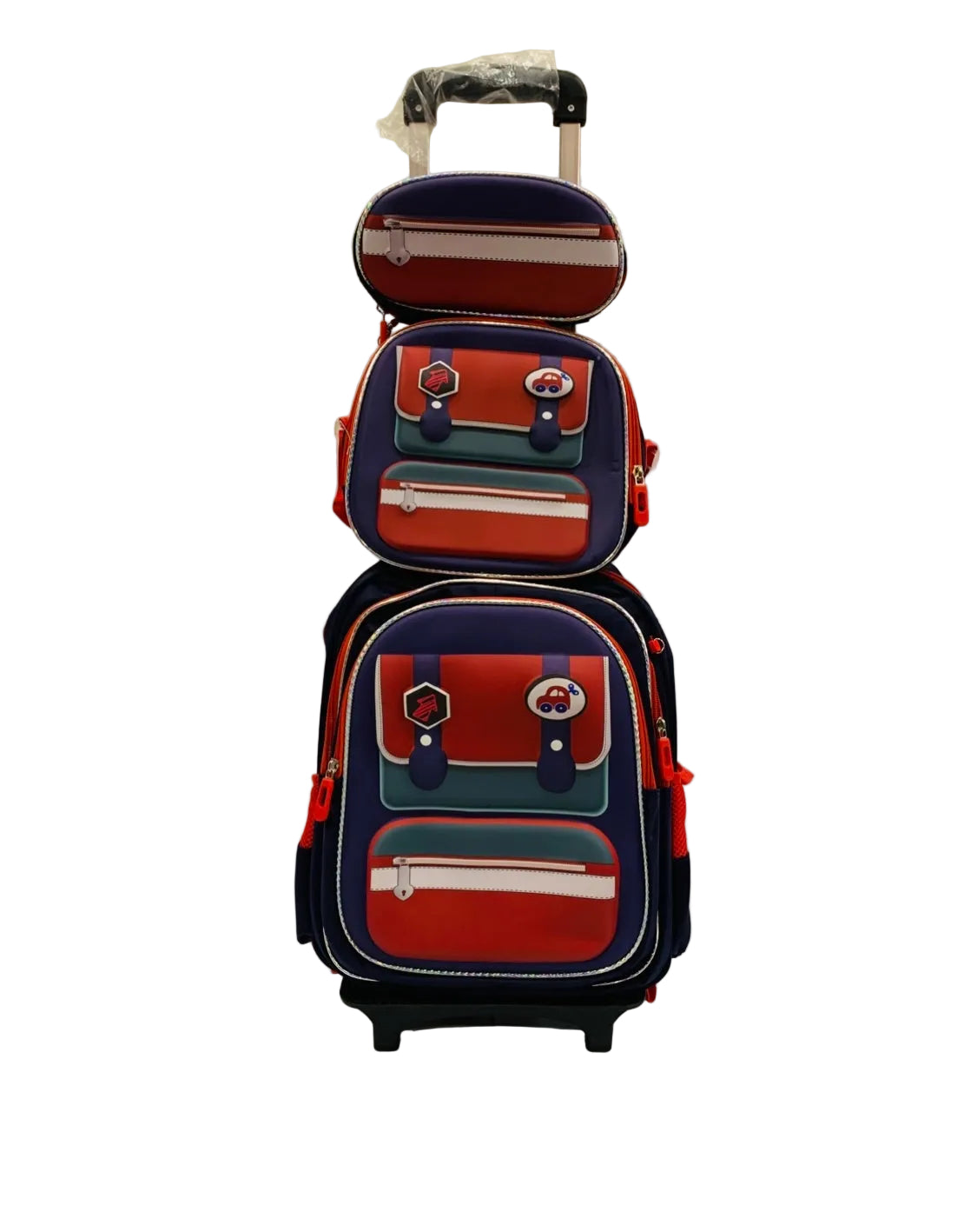 Trolly Bag with Lunch Bag and Pouch