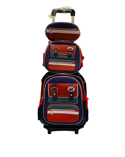 Trolly Bag with Lunch Bag and Pouch