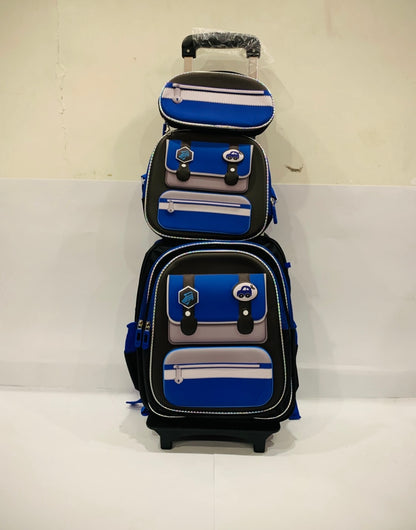 Trolly Bag with Lunch Bag and Pouch