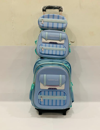 Trolly Bag with Lunch Bag and Pouch